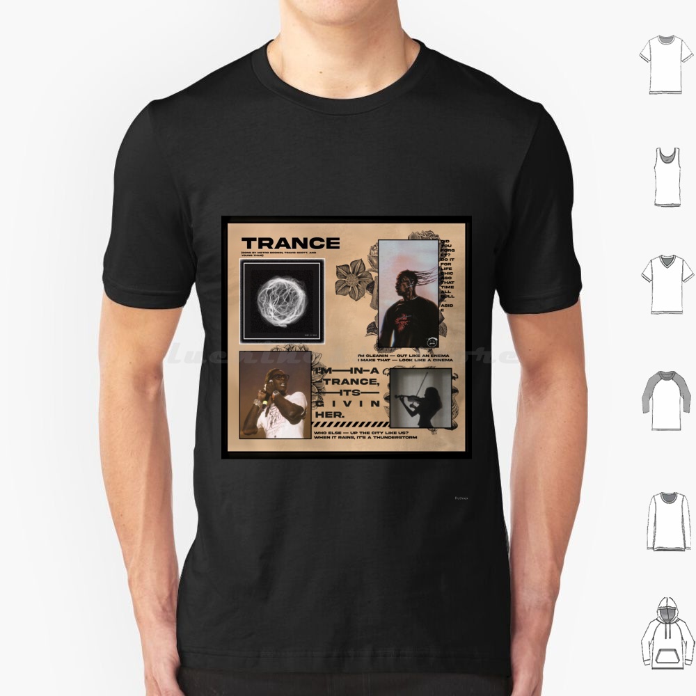 Cactus Jack Tee - Trance t camisa 6xl algodão legal