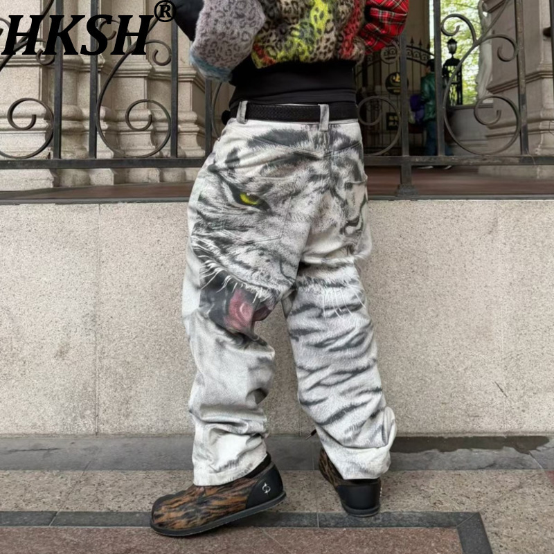 Streetwear Brand Niche - Calças Casuais Masculinas HKSH Primavera Outono