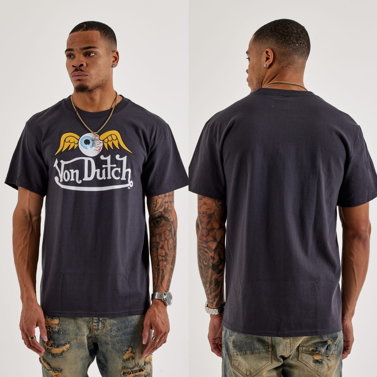 Streetwear Brand With Eye - Camiseta Flying Eye Von Motorcycle Street