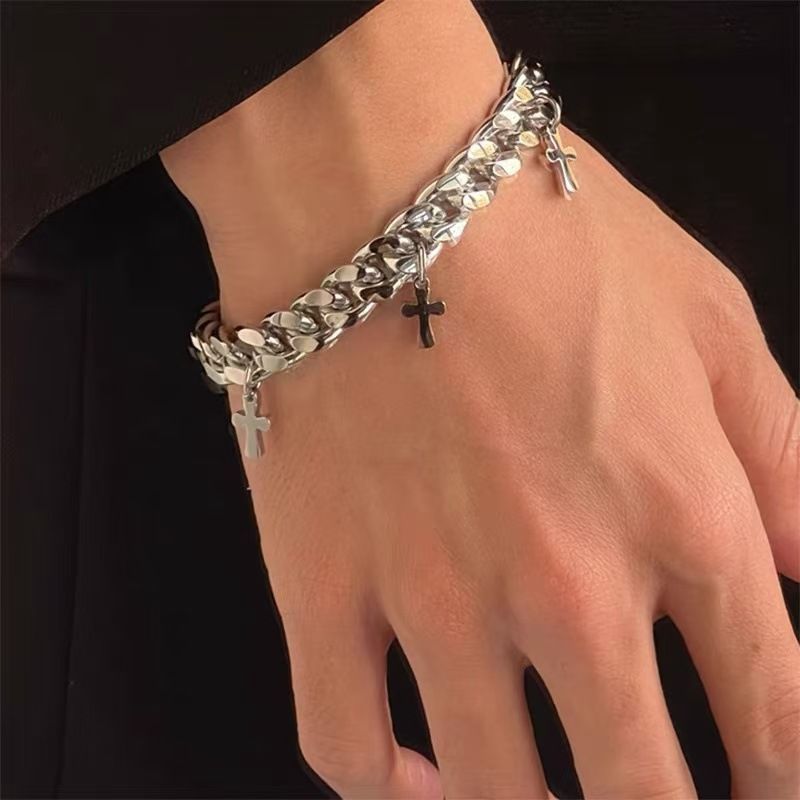 Streetwear Brand Niche - Sucesso Transfronteiriço: Pulseira Cuban Link com