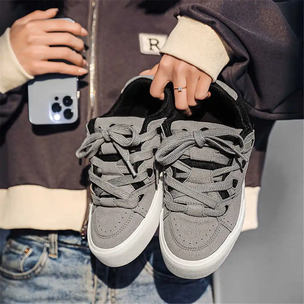 Streetwear Brand Famous - Com laço hiphop sapatos escolares femininos