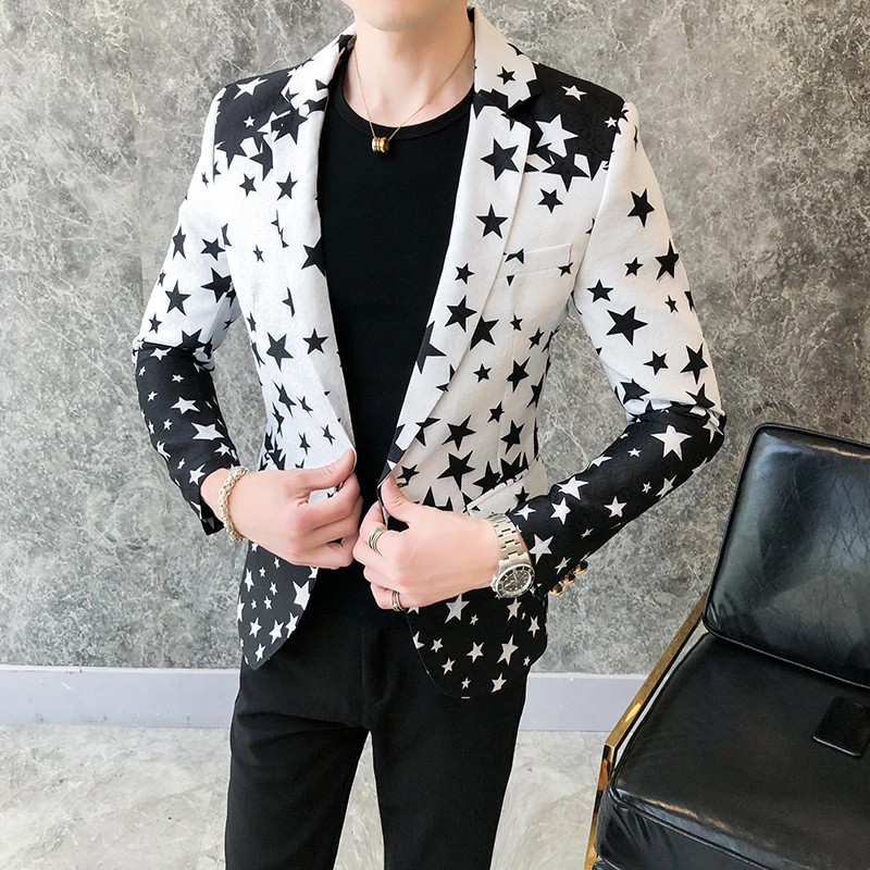 Blazer Slim Fit Estampado Estr - Streetwear Brand Jacket avaliação e preço